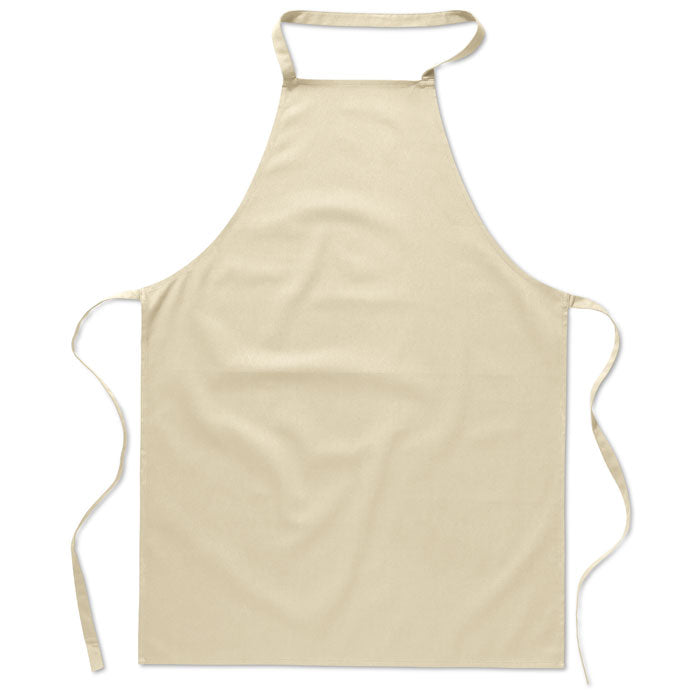 Keukenschort van katoen, beige