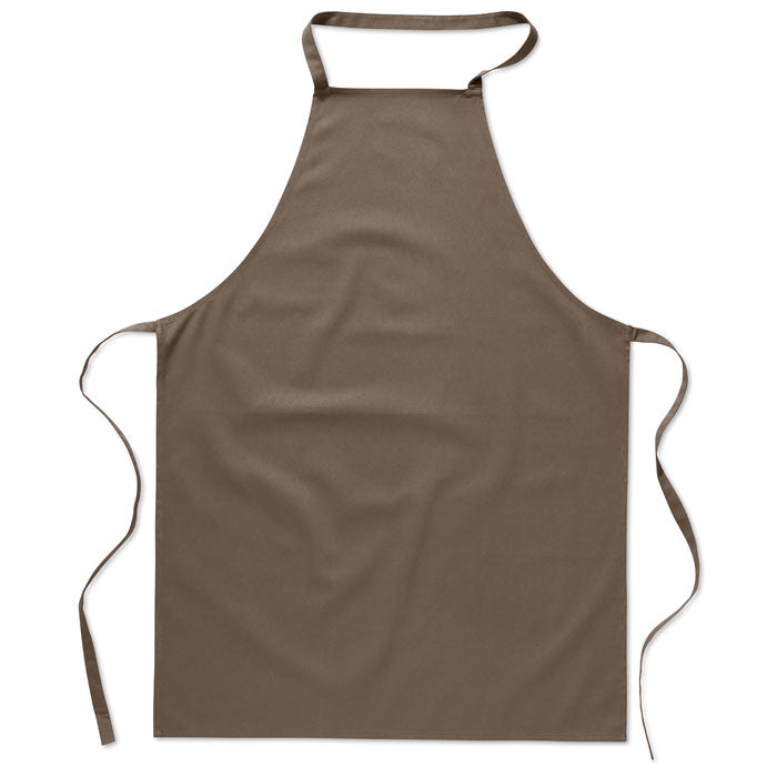 Keukenschort van katoen, taupe