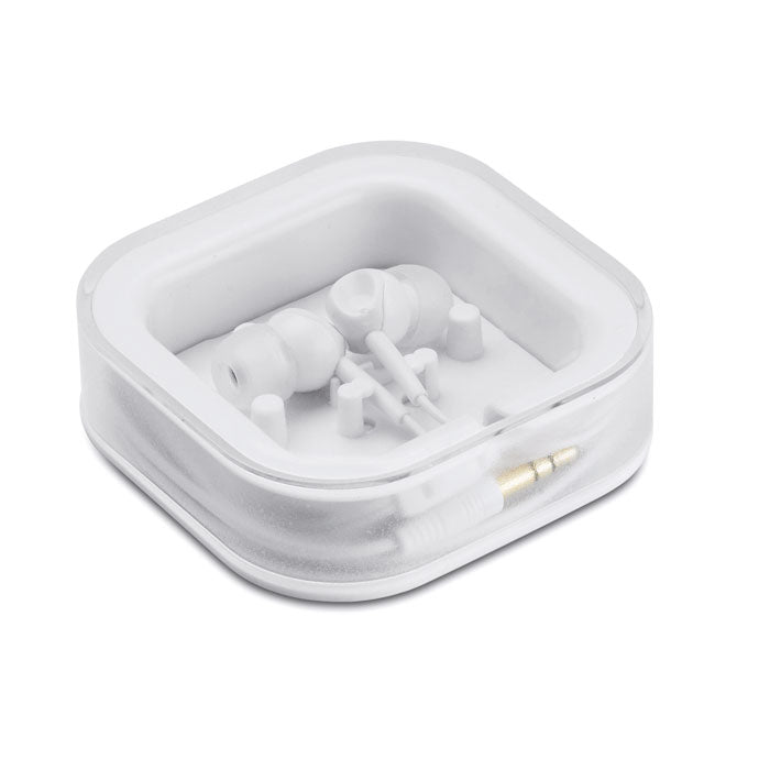 Siliconen oordopjes met opbergdoosje, wit