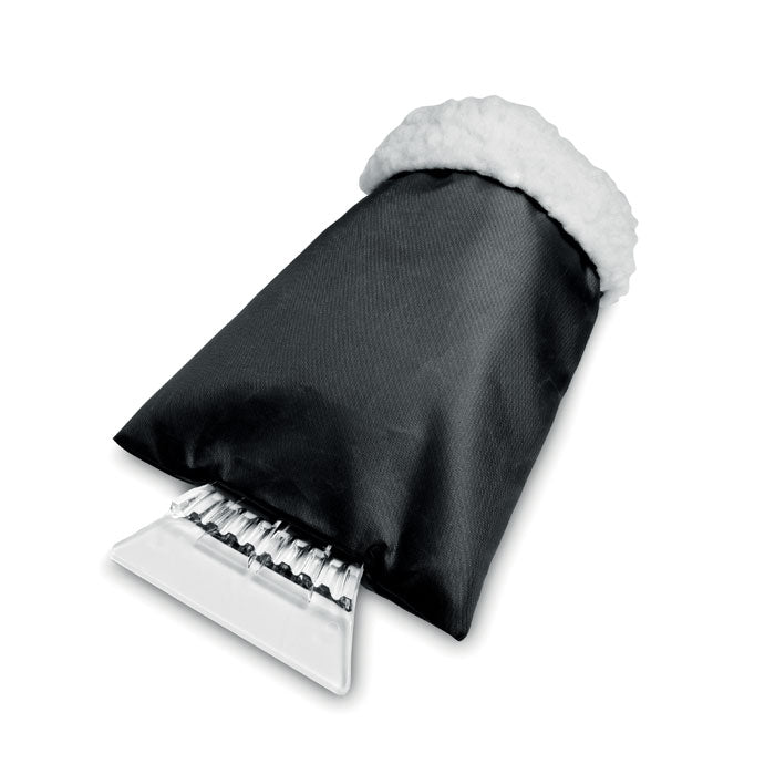 IJskrabber met handschoen, zwart