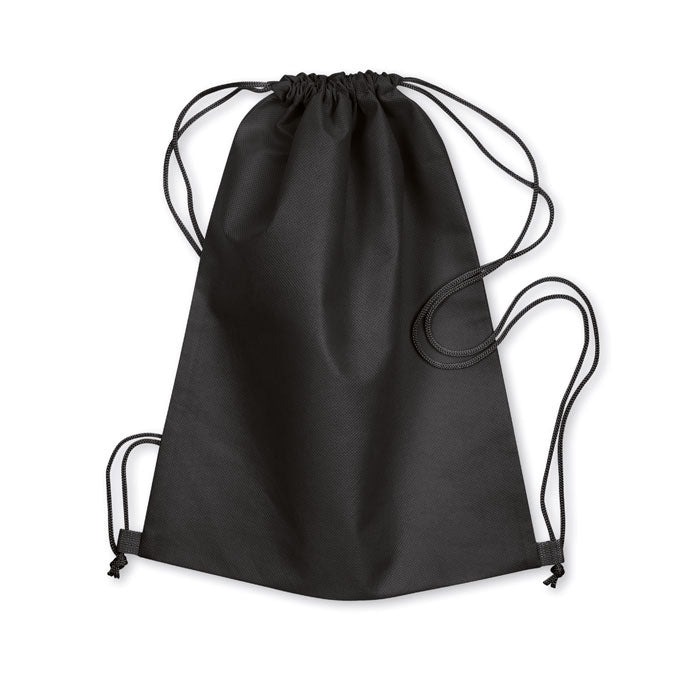 Rugzak met koord, non-woven, zwart