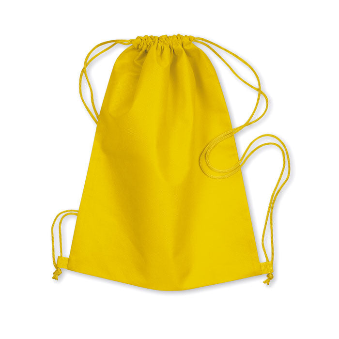 Rugzak met koord, non-woven, geel
