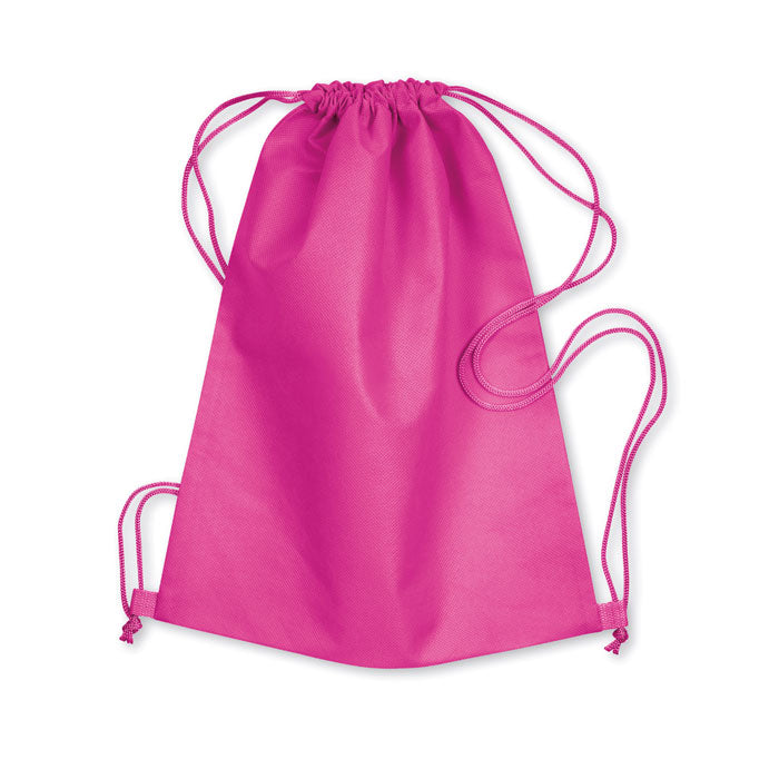 Rugzak met koord, non-woven, fuchsia