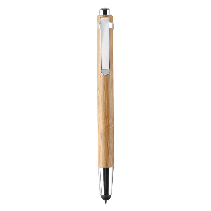 Balpen van bamboe en ABS met touchtip, hout