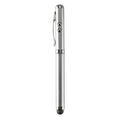 Multifunctionele balpen met licht en laser, mat zilver