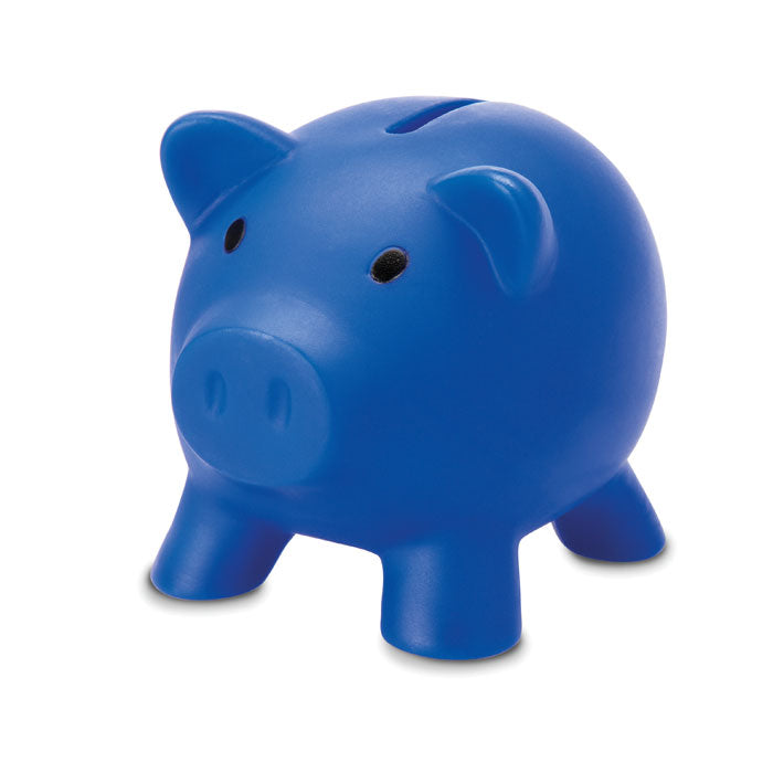 Spaarvarken van PVC, blauw
