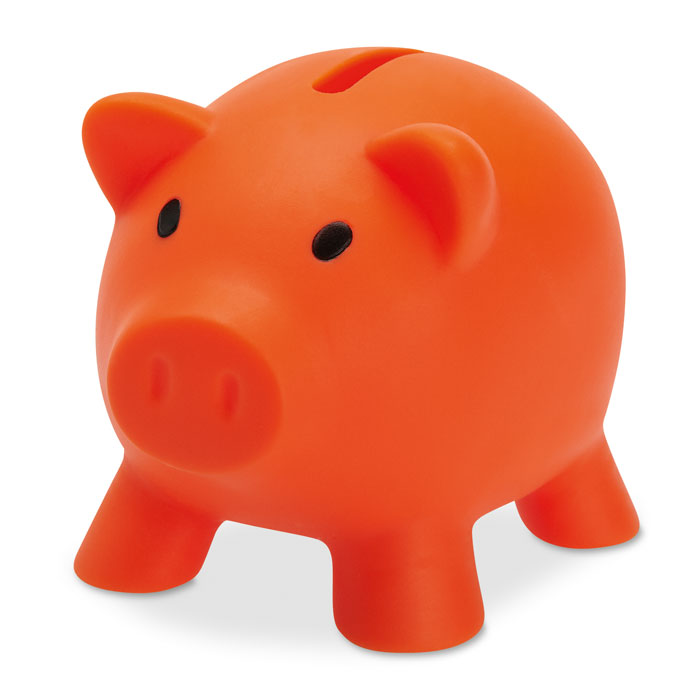 Spaarvarken van PVC, oranje