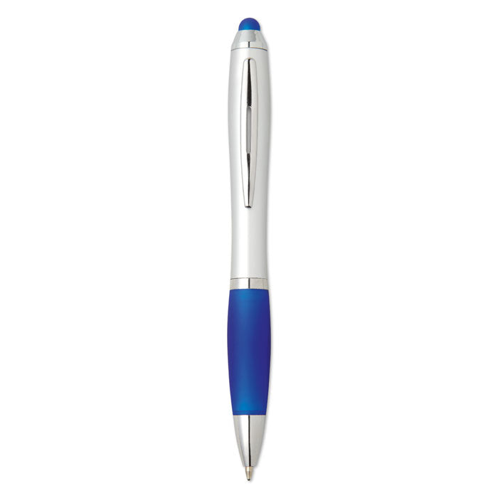 Balpen met zachte grip en touch tip, blauw