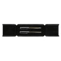 Pennenset met messing balpen en rollerpen, titanium