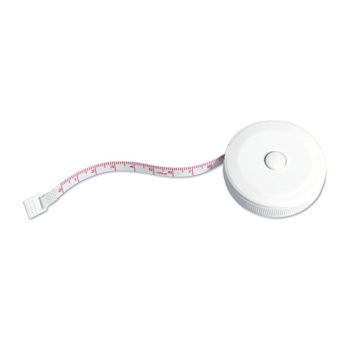 Rolmaat 1 meter, rond model, wit