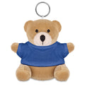 Sleutelhanger met beer in t-shirt, blauw