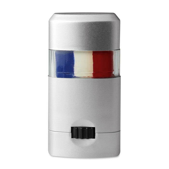 Bodypaint stick met vlagmotief, royal blauw