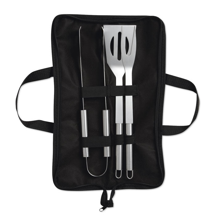 Barbecueset in hoes, zwart