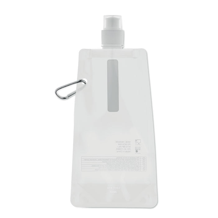 Opvouwbare drinkfles 480 ml, wit