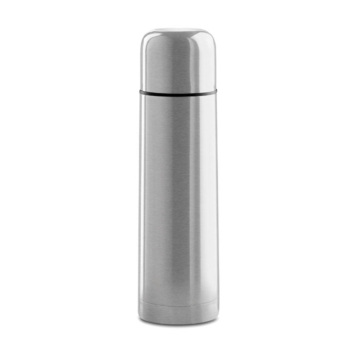 Thermosfles 500 ml, dubbelwandig, mat zilver