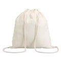 Katoenen rugzakje met koord, beige