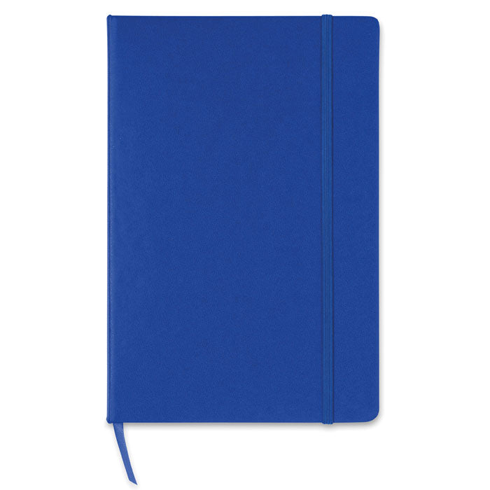 A5 notitieboek met harde PVC kaft, blauw