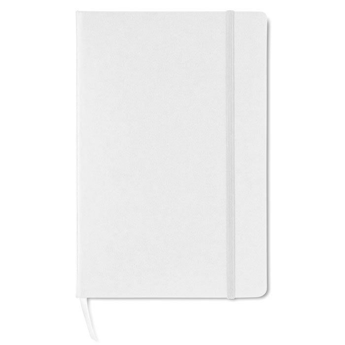 A5 notitieboek met harde PVC kaft, wit