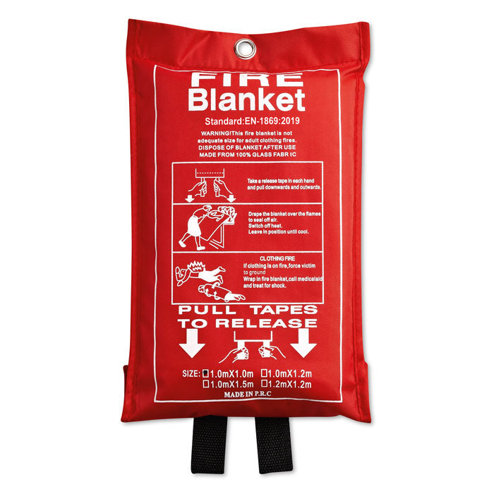 Blusdeken van glasvezel in PVC hoes, rood