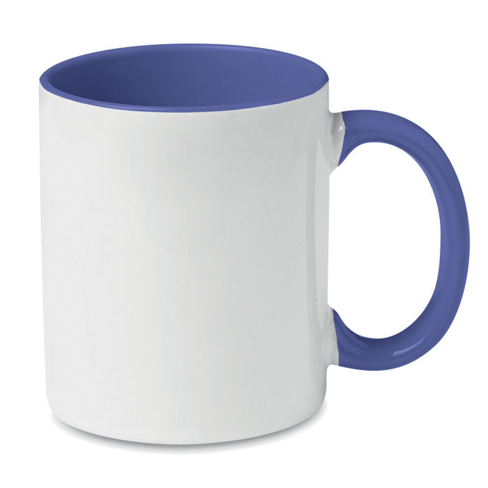 Keramische mok met gekleurd binnenwerk, violet