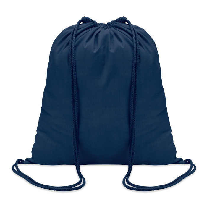 Katoenen rugzak met koord, blauw