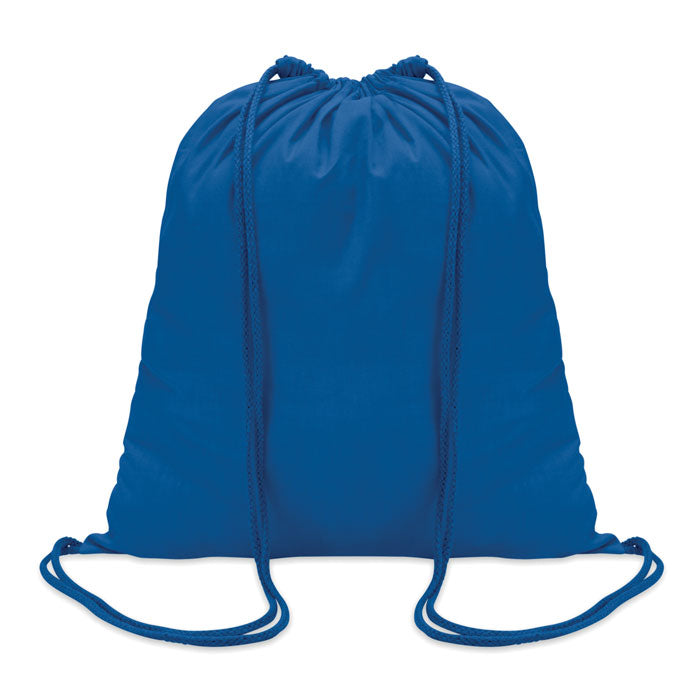 Katoenen rugzak met koord, royal blauw