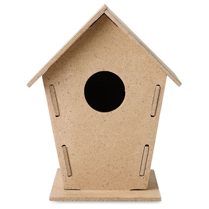Zelfbouw vogelhuisje van MDF, hout
