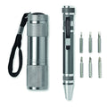 Pen-multitool met 9 LED-lampjes, titanium