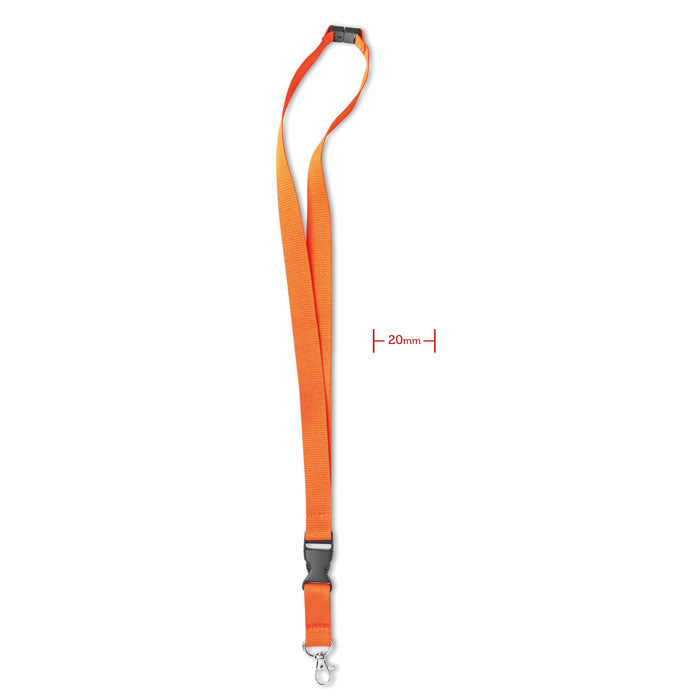 Lanyard met karabijnhaak, oranje