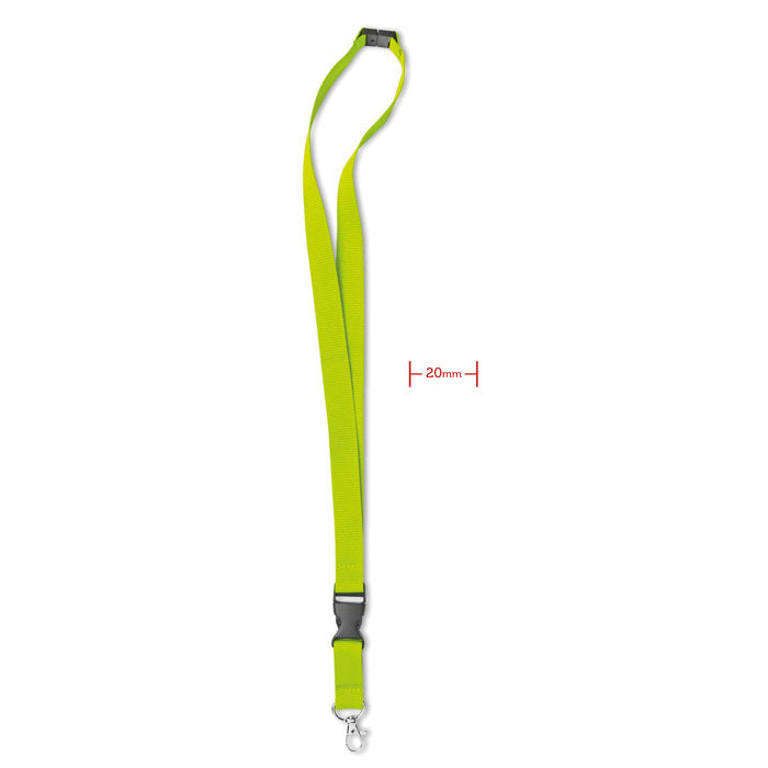 Lanyard met karabijnhaak, limoen