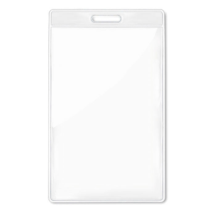 Transparante badgehouder, 7,5x12,5 cm, transparant