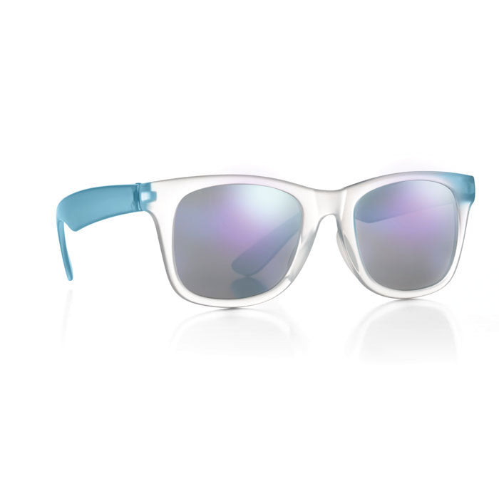 Zonnebril met spiegelglazen, blauw