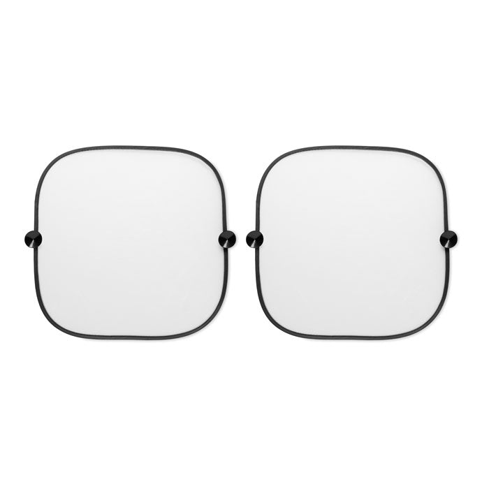 Set autozonneschermen, 2 stuks, zwart