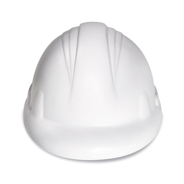 Anti-stressbal in de vorm van een helm, wit