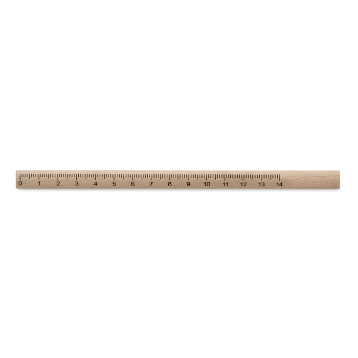 Timmermanspotlood van hout met liniaal, hout