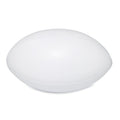 Anti-stressbal in de vorm van een rugbybal, wit