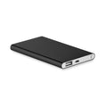 Powerbank 4000 mAh van gerecycled aluminium, zwart