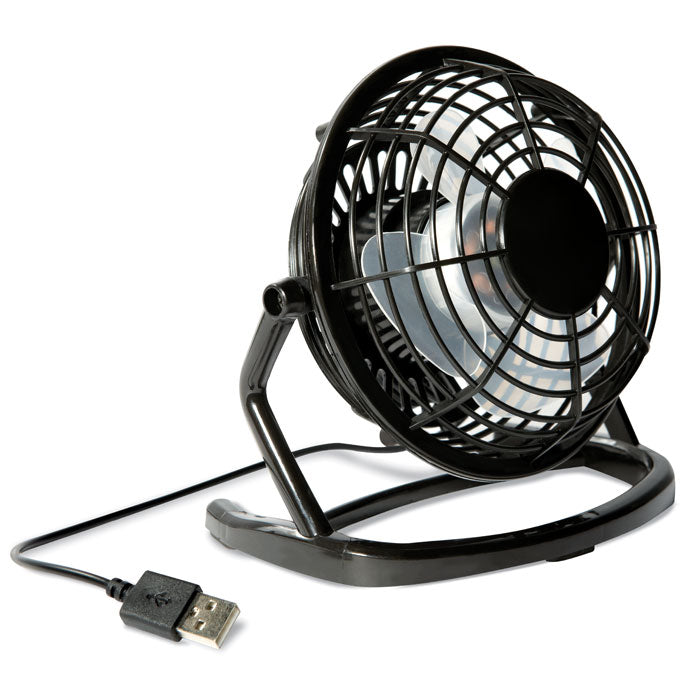 USB-ventilator voor op je bureau, zwart