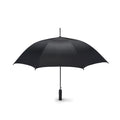 23 inch paraplu met EVA-handvat, zwart frame, zwart