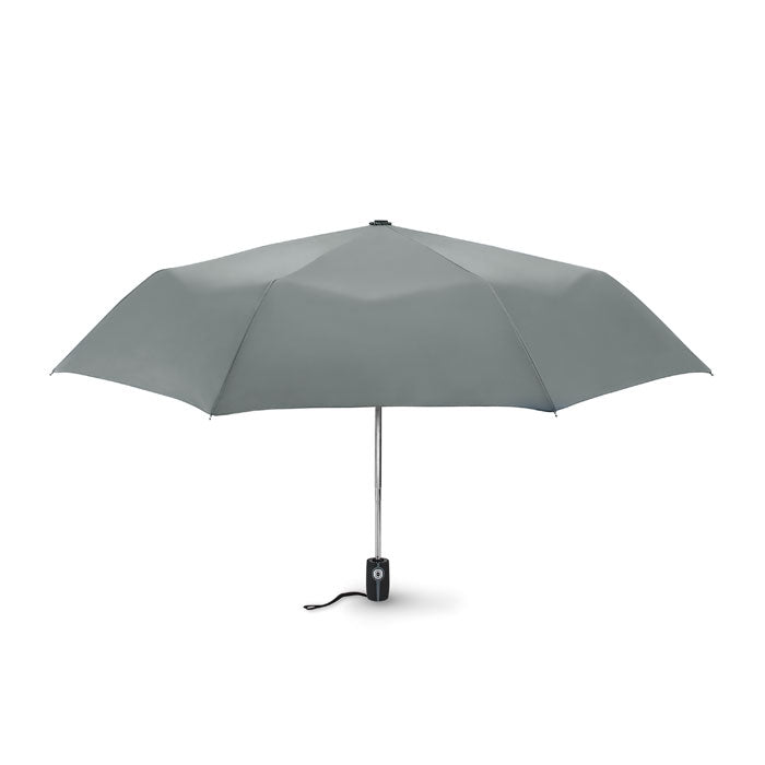 21 inch stormparaplu, in 3 delen opvouwbaar, grijs