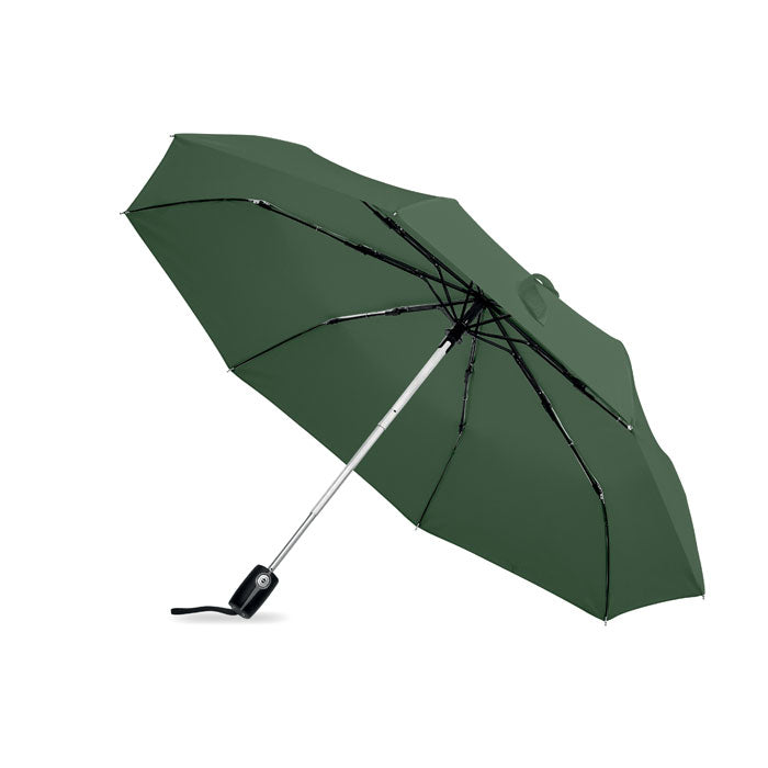 21 inch stormparaplu, in 3 delen opvouwbaar, groen