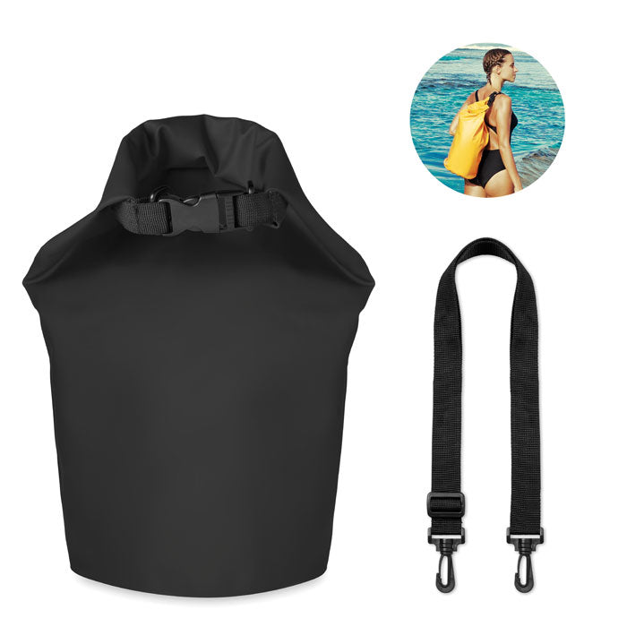 Waterdichte tas, 10 liter, zwart