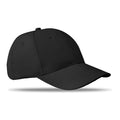 Baseballpet van katoenen twill, verstelbaar, zwart
