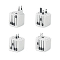 Universele reisadapter met twee polen, wit