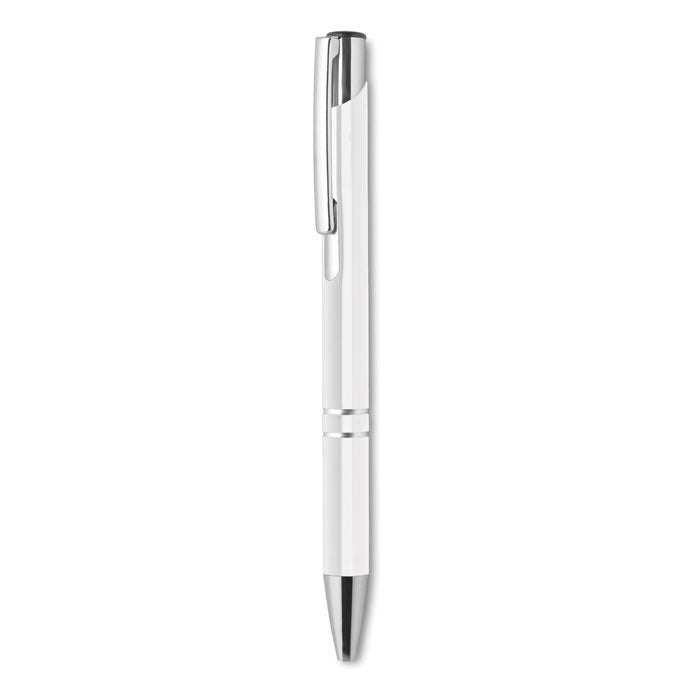 Aluminium balpen, gerecycled, wit