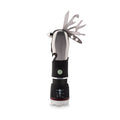Multitool met LED-lamp, 9-delig, zwart