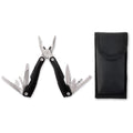 Multitool met 9 functies in opbergzakje, zwart