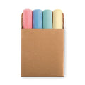 Set van 4 krijtstiften, beige