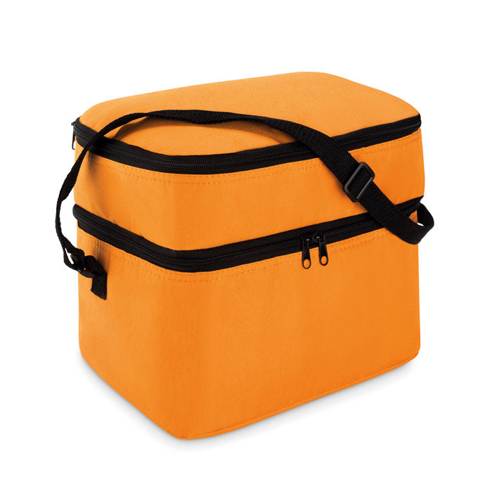 Koeltas met twee compartimenten, oranje
