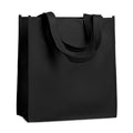 Non-woven boodschappentas met korte hengsels, zwart